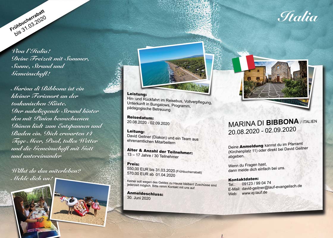Sommerfreizeit Italien 2020